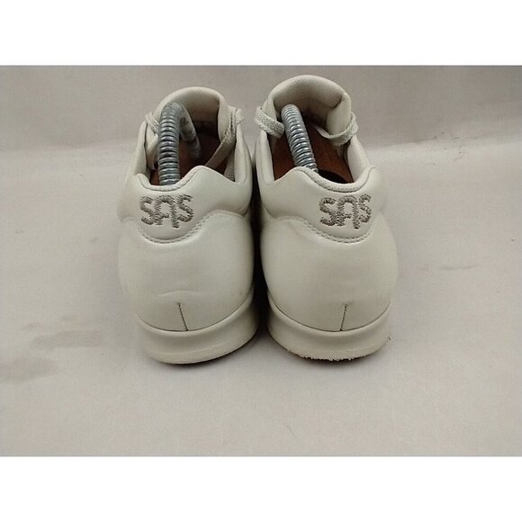 SAS Women's Free Time Shoe Size 9 Walking Casual Sneaker Mocha Beige Leather - Picture 4 of 10